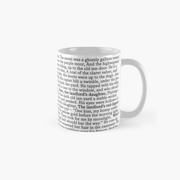 The Highwayman—Alfred Noyes—Poem—Full Text Classic Mug