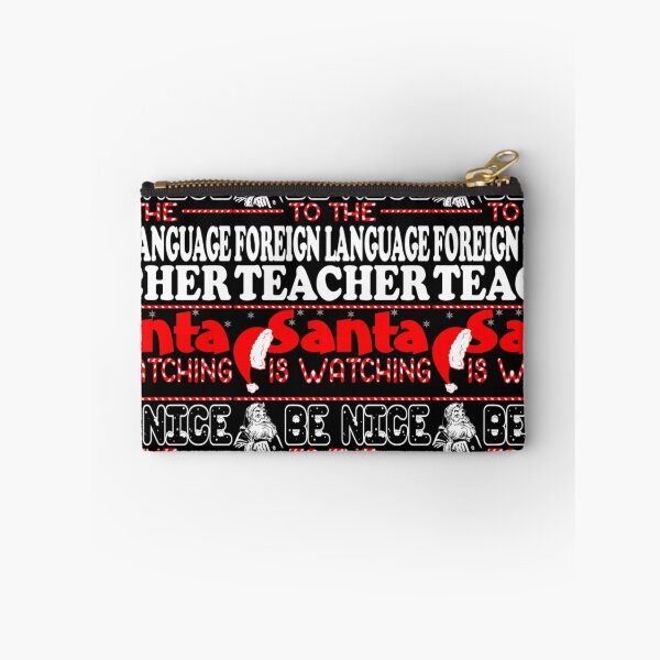 Item preview, Be Nice To Foreign Language Teacher Santa Watching  designed and sold by aryagiri.