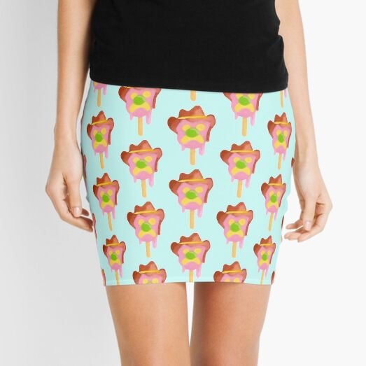 Bubble O Bill (Green Nose) - Blue Mini Skirt