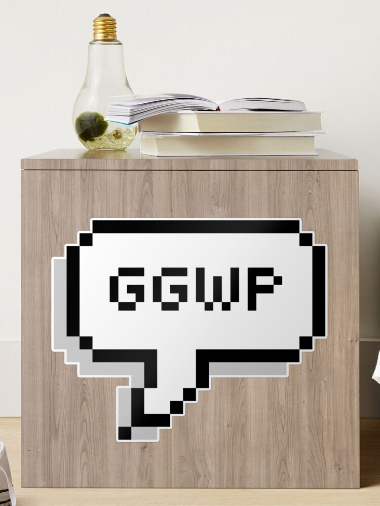 #ggwp - online gaming shortcuts Sticker