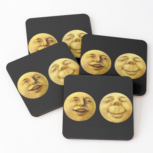 Item preview, Funny Retro Vintage Sun Moon Faces Oldschool Emoji Seamless Repetitive Pattern designed and sold by marie-inks.