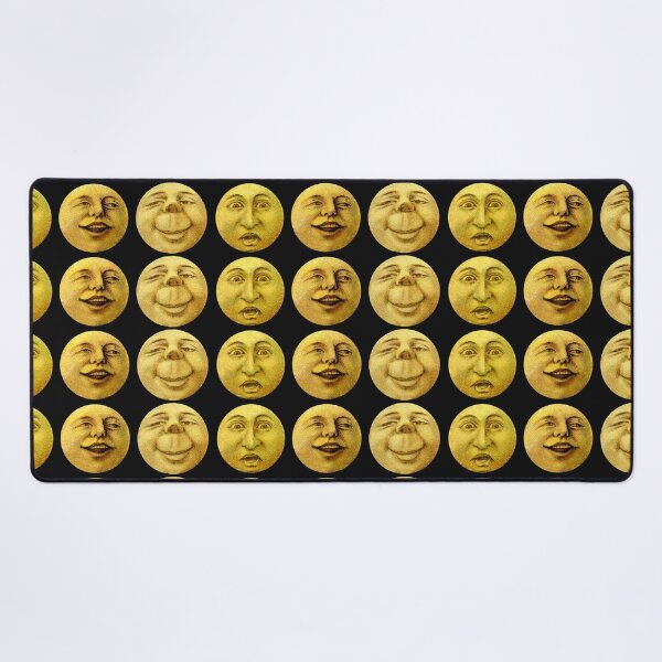 Item preview, Funny Retro Vintage Sun Moon Faces Oldschool Emoji Seamless Repetitive Pattern designed and sold by marie-inks.