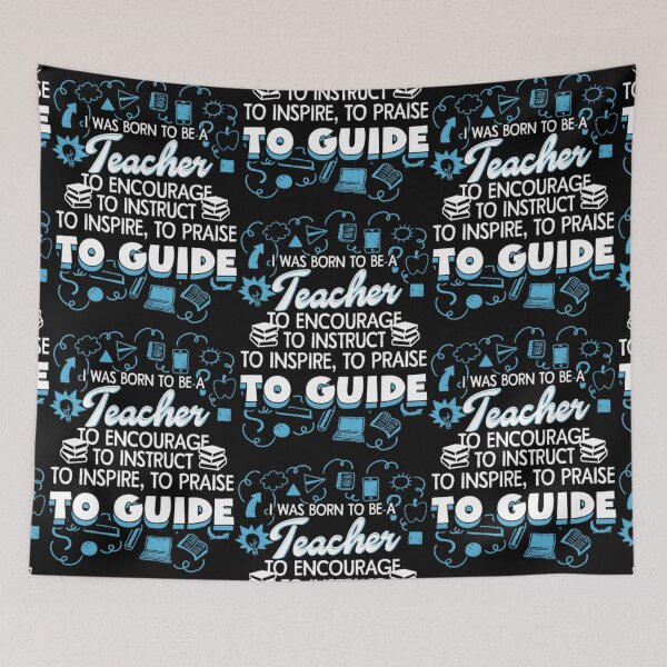 Item preview, BORN TO BE A TEACHER designed and sold by aryagiri.