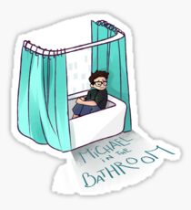 Michael In the Bathroom Sticker