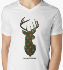 Christmas Deer Design For T-Shirt and others Men's V-Neck T-Shirt