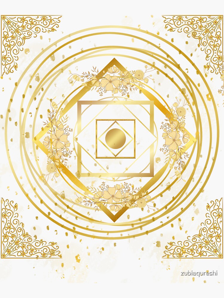 Thumbnail 3 of 3, Sticker, gold designed and sold by zubiaqureshi.
