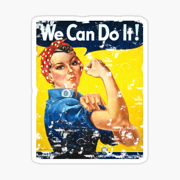 Item preview, We Can Do It! World War II USA Propaganda & Morale Poster designed and sold by RealPilotDesign.