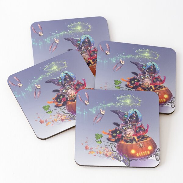 Item preview, A cat and an owl with Halloween  designed and sold by It's All Yours.