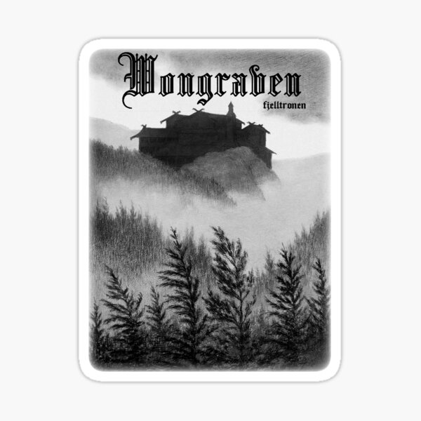 Fjelltronen by Wongraven - Classic Old School Folk Ambient Darkwave Sticker