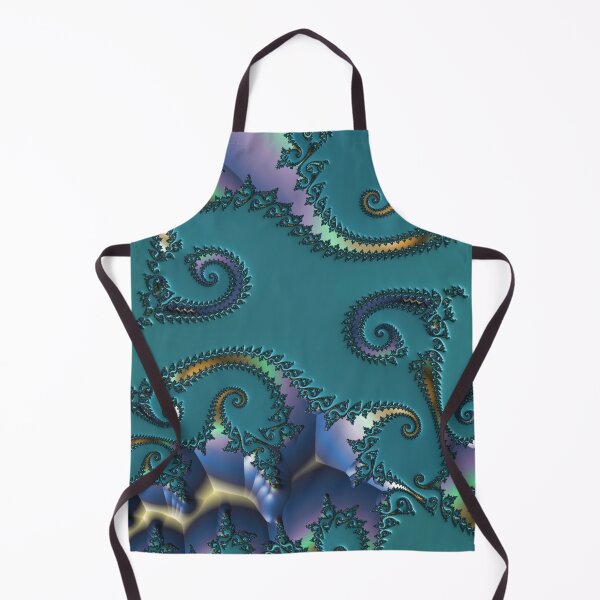 Item preview, Arte fractal verde azulado | Fractal elegante | Arte geométrico | Fractales con clase designed and sold by JillyJ05.