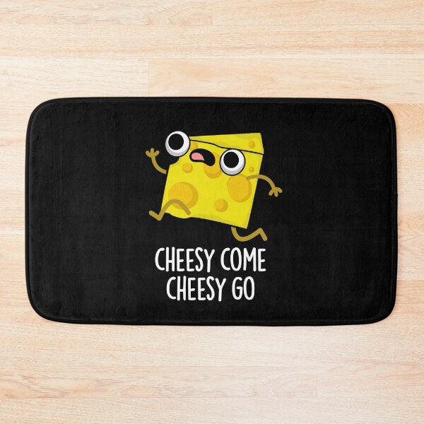Item preview, Cheesy Come Cheesy Go Funny Chese Puns (Dark BG) designed and sold by punnybone.