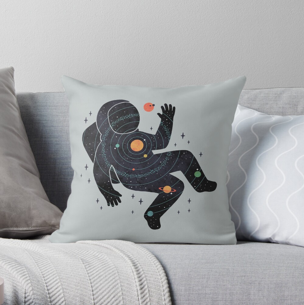 Inner Space Throw Pillow