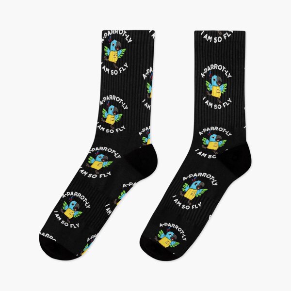 Item preview, A-parrot-ly I Am So Fly Funny Parrot Puns (Dark BG) designed and sold by punnybone.