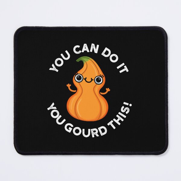 Item preview, You Can Do It You Gourd This Funny Veggie Puns (Dark BG) designed and sold by punnybone.