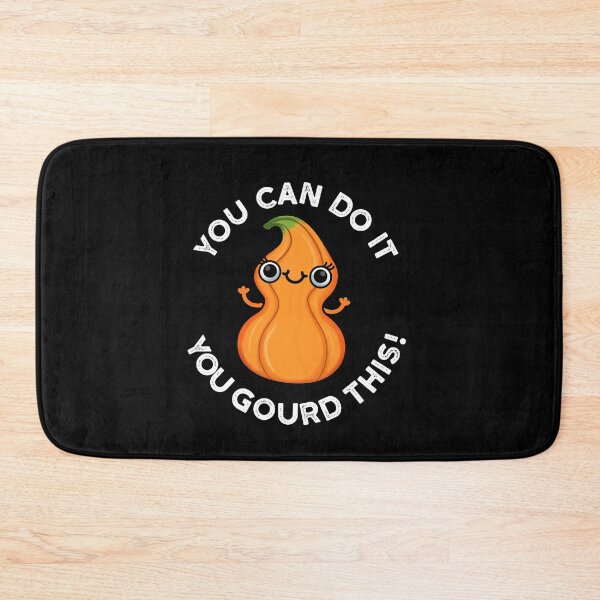 Item preview, You Can Do It You Gourd This Funny Veggie Puns (Dark BG) designed and sold by punnybone.