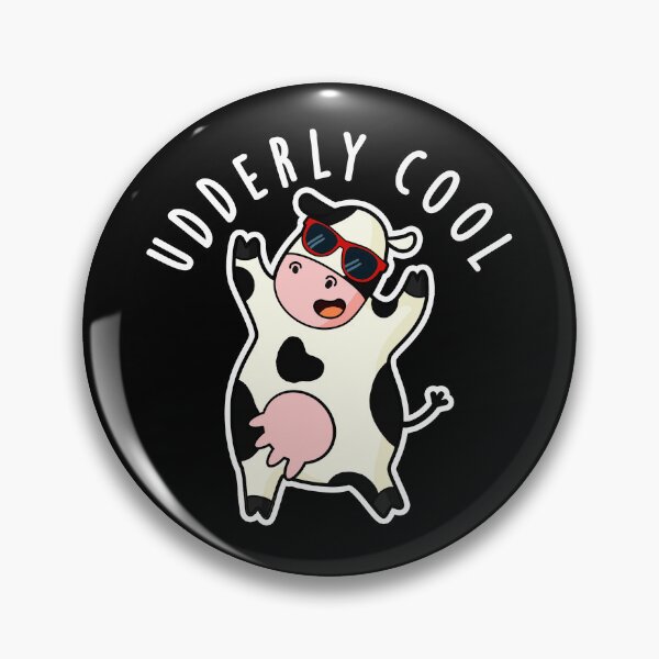 Item preview, Udderly Cool Funny Cow Puns (Dark BG) designed and sold by punnybone.