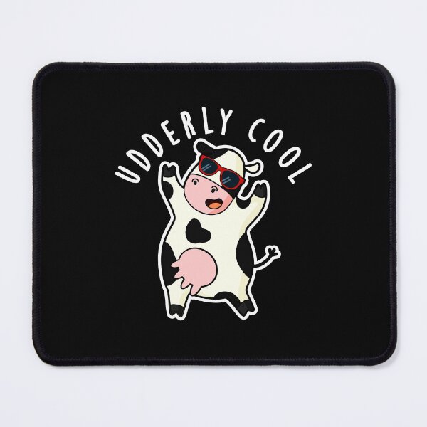 Item preview, Udderly Cool Funny Cow Puns (Dark BG) designed and sold by punnybone.