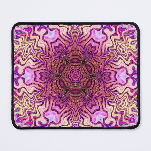 Item preview, Boho Vibes Kaleidoscope Abstract Maximalist Style Hippie Colors Mix of Lilac Violet Mauve Cream 5 of 16 designed and sold by Beachy.