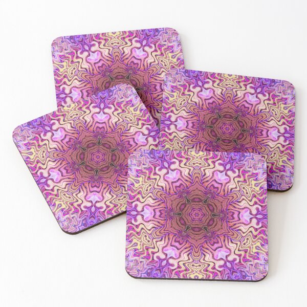 Item preview, Boho Vibes Kaleidoscope Abstract Maximalist Style Hippie Colors Mix of Lilac Violet Mauve Cream 5 of 16 designed and sold by Beachy.