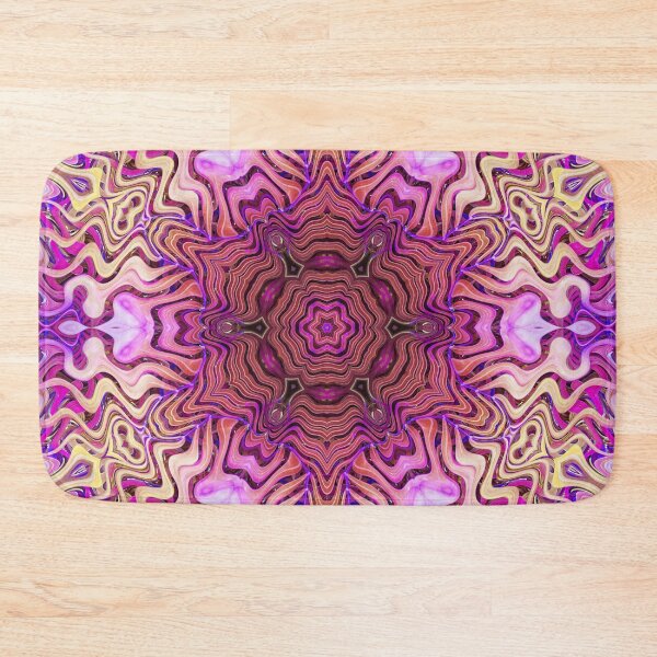 Item preview, Boho Vibes Kaleidoscope Abstract Maximalist Style Hippie Colors Mix of Lilac Violet Mauve Cream 5 of 16 designed and sold by Beachy.