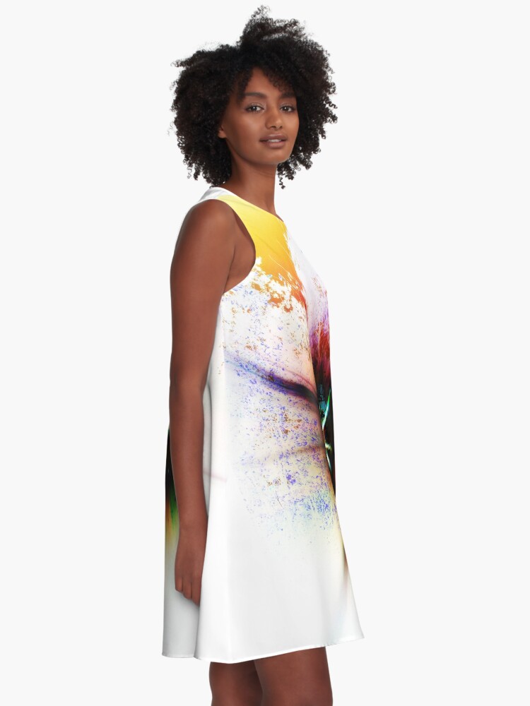 Thumbnail 2 of 4, A-Line Dress, The Forest Starburst designed and sold by kinkatstyle.