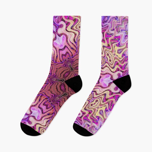 Item preview, Boho Vibes Kaleidoscope Abstract Maximalist Style Hippie Colors Mix of Lilac Violet Mauve Cream 5 of 16 designed and sold by Beachy.
