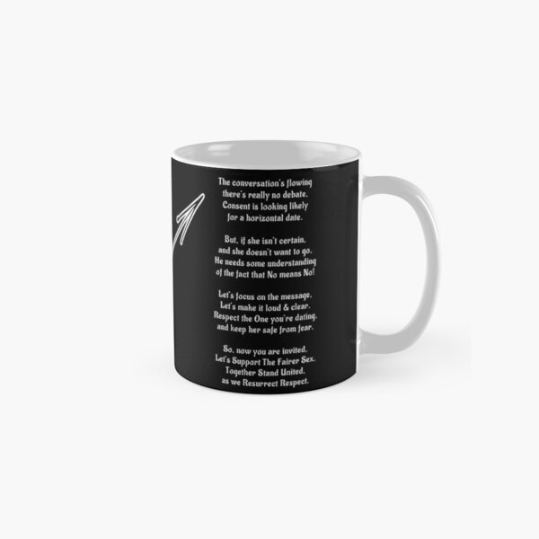 ResurrectRESPECT.com poem : Richard and Vicki Hadfield - basic white text only Classic Mug