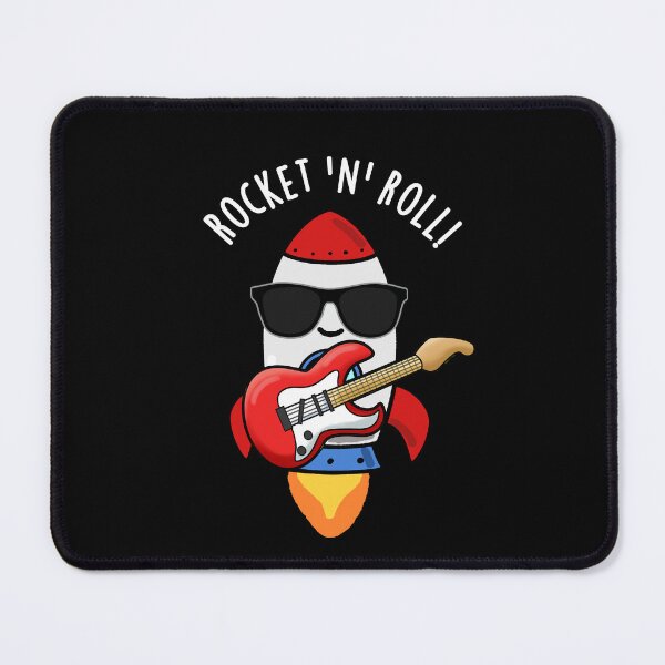 Item preview, Rocket And Roll Funny Rocket Puns (Dark BG) designed and sold by punnybone.