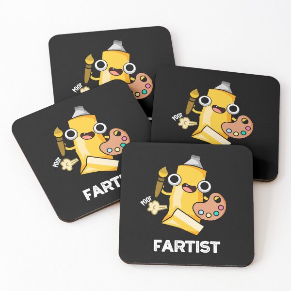 Item preview, Fartist Funny Artist Puns (Dark BG) designed and sold by punnybone.