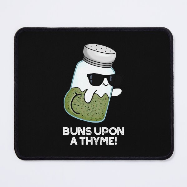 Item preview, Buns Upon A Thyme Funny Herb Puns (Dark BG) designed and sold by punnybone.