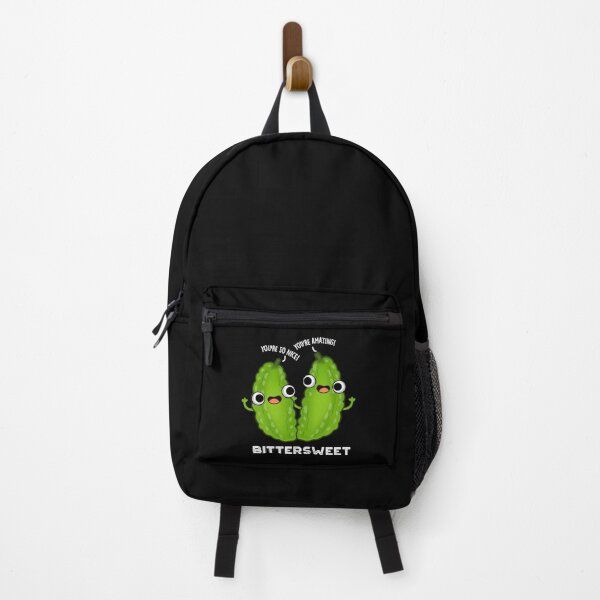 Item preview, Bittersweet Funny Bitter Gourd Puns (Dark BG) designed and sold by punnybone.