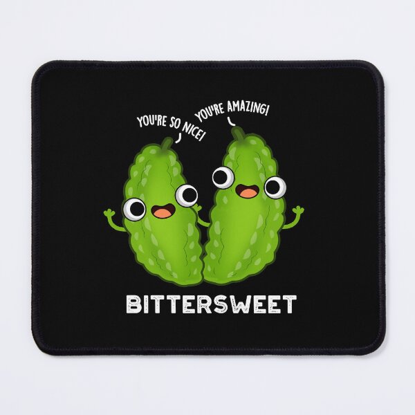 Item preview, Bittersweet Funny Bitter Gourd Puns (Dark BG) designed and sold by punnybone.