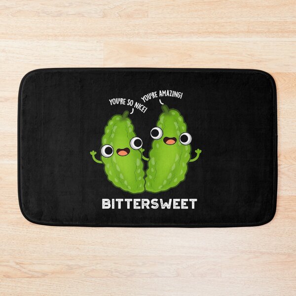 Item preview, Bittersweet Funny Bitter Gourd Puns (Dark BG) designed and sold by punnybone.