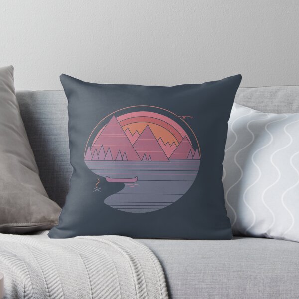 The Mountains Are Calling Throw Pillow