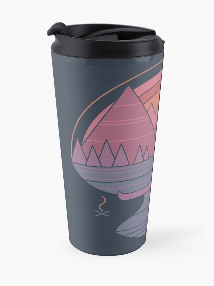 Alternate view of The Mountains Are Calling Travel Mug