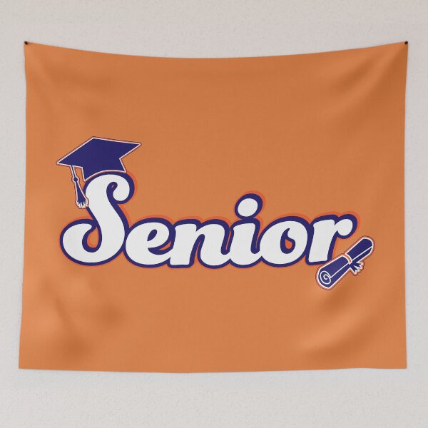 Item preview, Senior Graduation Design (Blue and Orange) designed and sold by SavsSparkleShop.