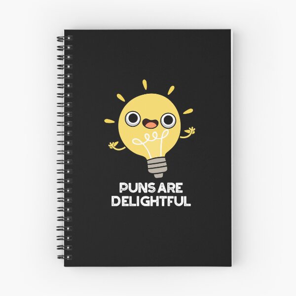 Item preview, Puns Are Delightful Funny Bulb Puns (Dark BG) designed and sold by punnybone.