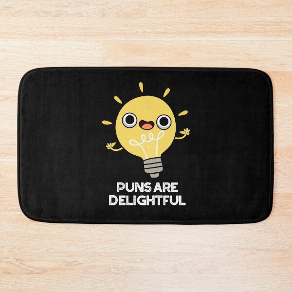 Item preview, Puns Are Delightful Funny Bulb Puns (Dark BG) designed and sold by punnybone.