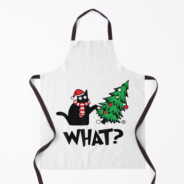 Item preview, Funny Black Cat Gifts Pushing Christmas Tree Over Cat What designed and sold by IsraelCastro.