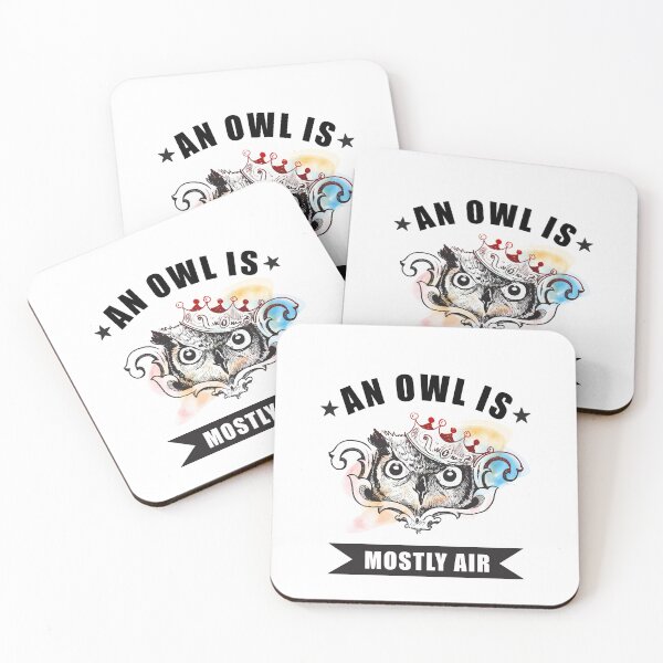 Artikelvorschau, Eine Eule ist größtenteils Luft - Geschenke für Vogelliebhaber und Zoologen entworfen und verkauft von FanityPrints.
