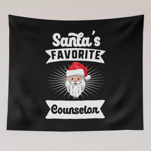Item preview, Santa's Favorite Counselor Santa Claus Merry Christmas designed and sold by QueenOfPrint.