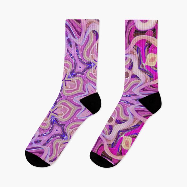 Item preview, Boho Vibes Kaleidoscope Abstract Maximalist Style Hippie Colors Mix of Lilac Violet Mauve Cream 8 of 16 designed and sold by Beachy.
