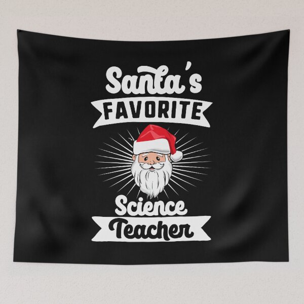 Item preview, Santa's Favorite Science Teacher Santa Claus Merry Christmas designed and sold by QueenOfPrint.