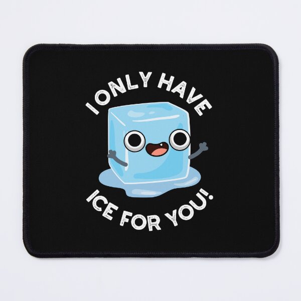 Item preview, I Only Have Ice For You Funny Eye Puns (Dark BG) designed and sold by punnybone.