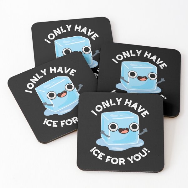 Item preview, I Only Have Ice For You Funny Eye Puns (Dark BG) designed and sold by punnybone.