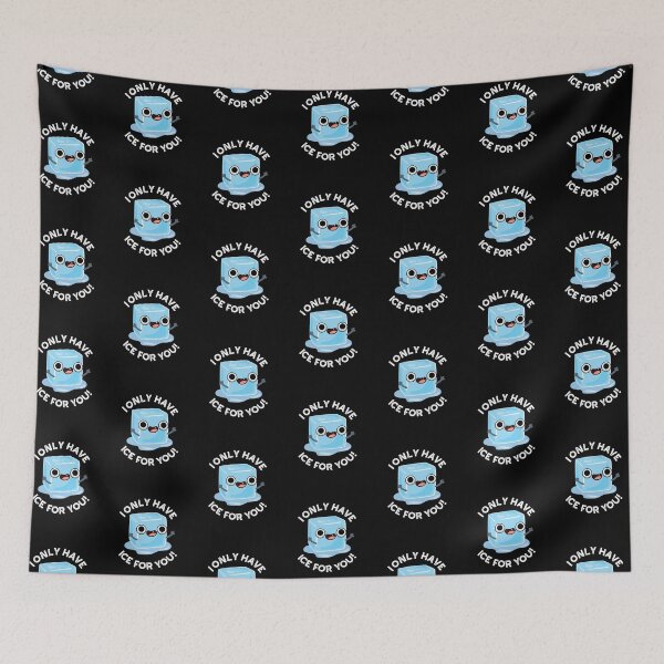 Item preview, I Only Have Ice For You Funny Eye Puns (Dark BG) designed and sold by punnybone.