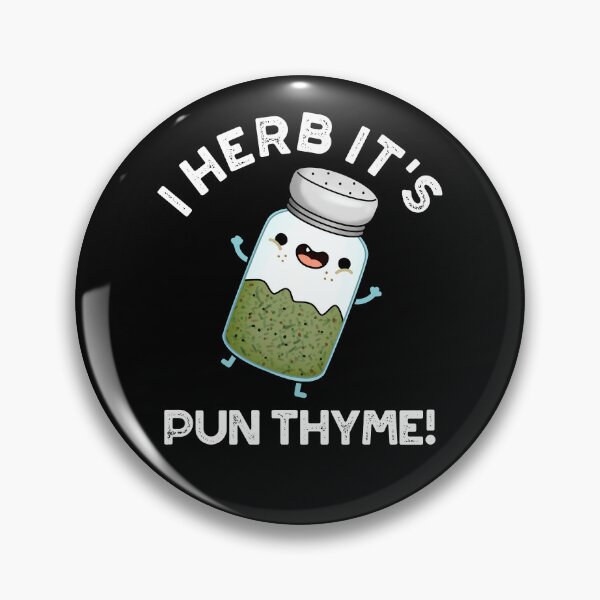 Item preview, I Herb It's Pun Thyme Funny Food Puns (Dark BG) designed and sold by punnybone.