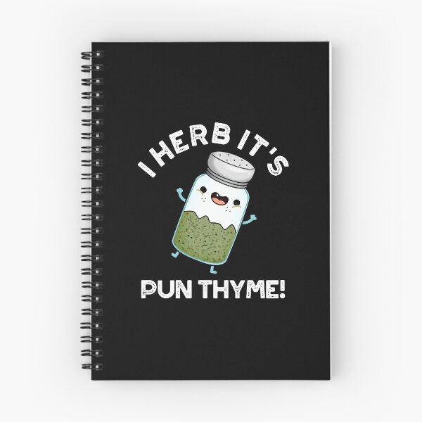 Item preview, I Herb It's Pun Thyme Funny Food Puns (Dark BG) designed and sold by punnybone.