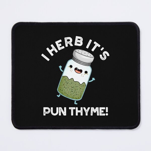 Item preview, I Herb It's Pun Thyme Funny Food Puns (Dark BG) designed and sold by punnybone.