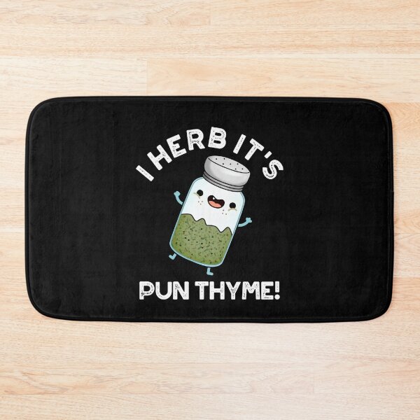 Item preview, I Herb It's Pun Thyme Funny Food Puns (Dark BG) designed and sold by punnybone.